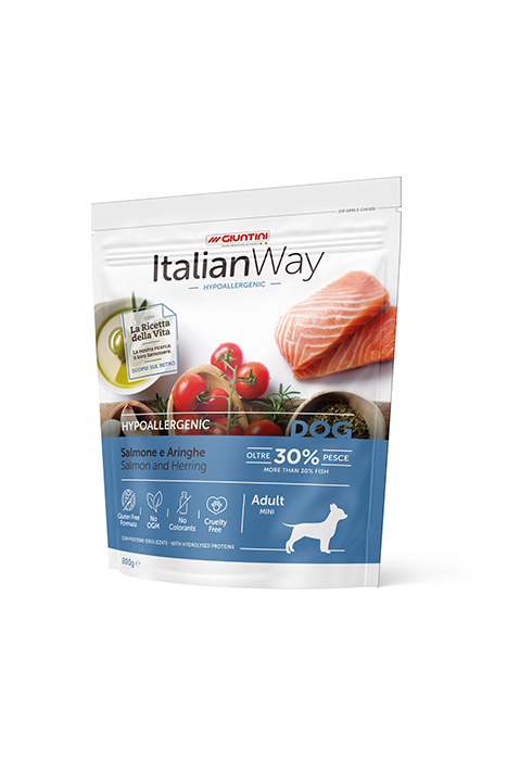 ItalianWay Dog Adult Mini - Hypoallergenic - Salmone (6x800gr)