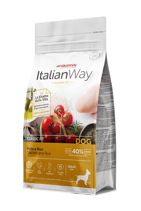 ItalianWay Dog Adult Mini - Classic fit - Pollo e riso (1x8kg)